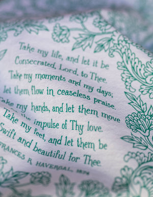 Take My Life and Let It Be Hymn Tea Towel