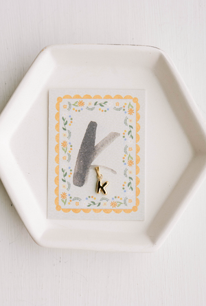 K - Letter Charm