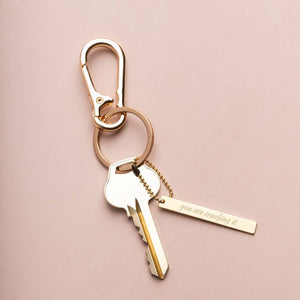 Hidden Message Bracelet - Badass/Larimar/Gold