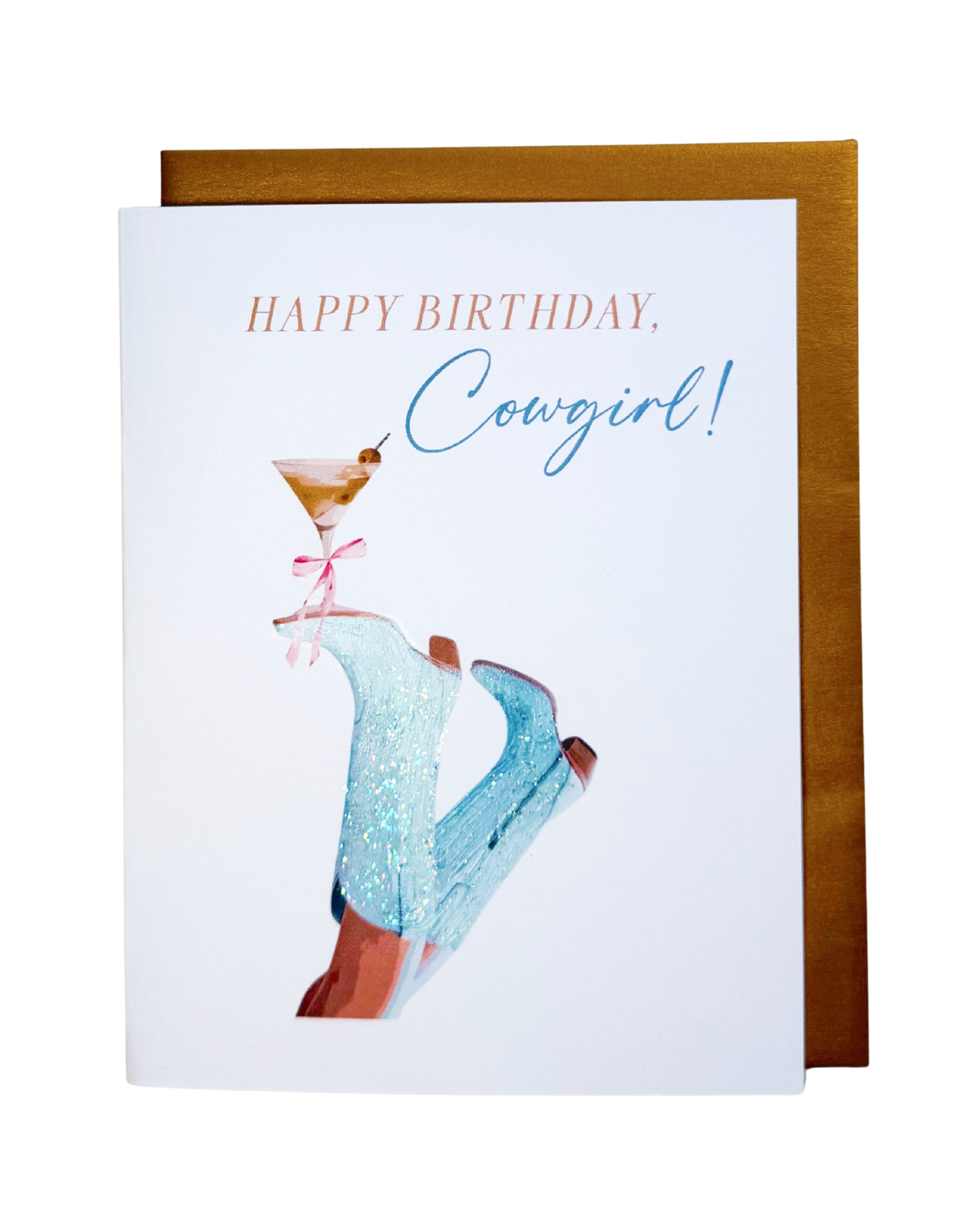 "Giddy Up, Gorgeous" Cowgirl Birthday Card