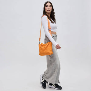 Sky's The Limit - Small Woven Neoprene Crossbody: Wine