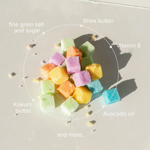 Assorted Sugar Cube Scrubs