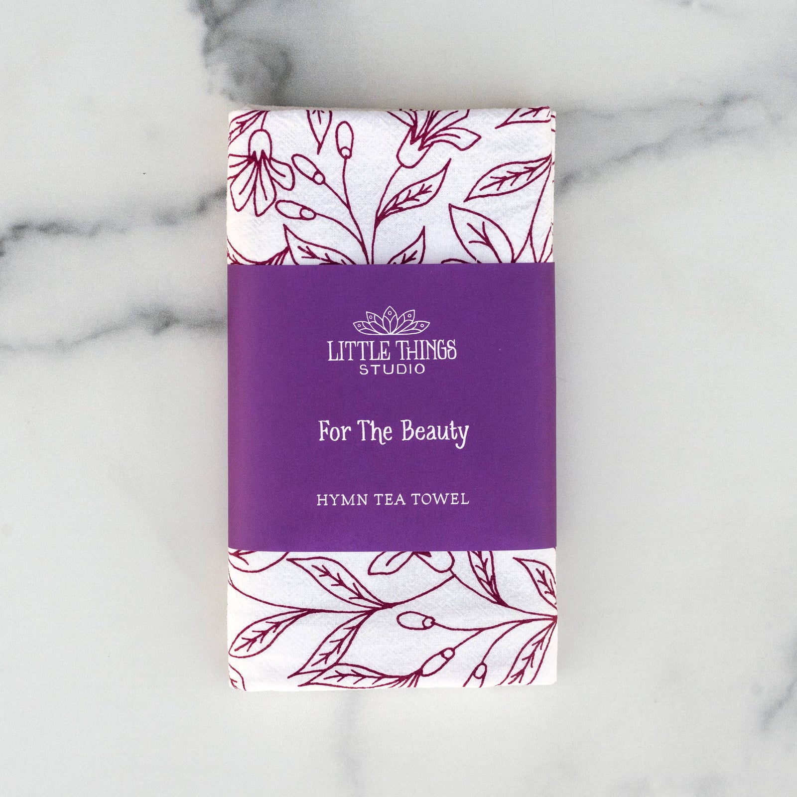 For the Beauty of the Earth Hymn Tea Towel