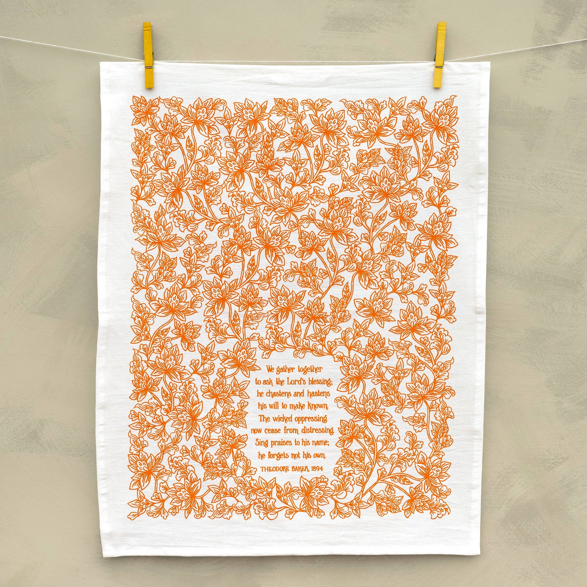 We Gather Together Hymn Tea Towel