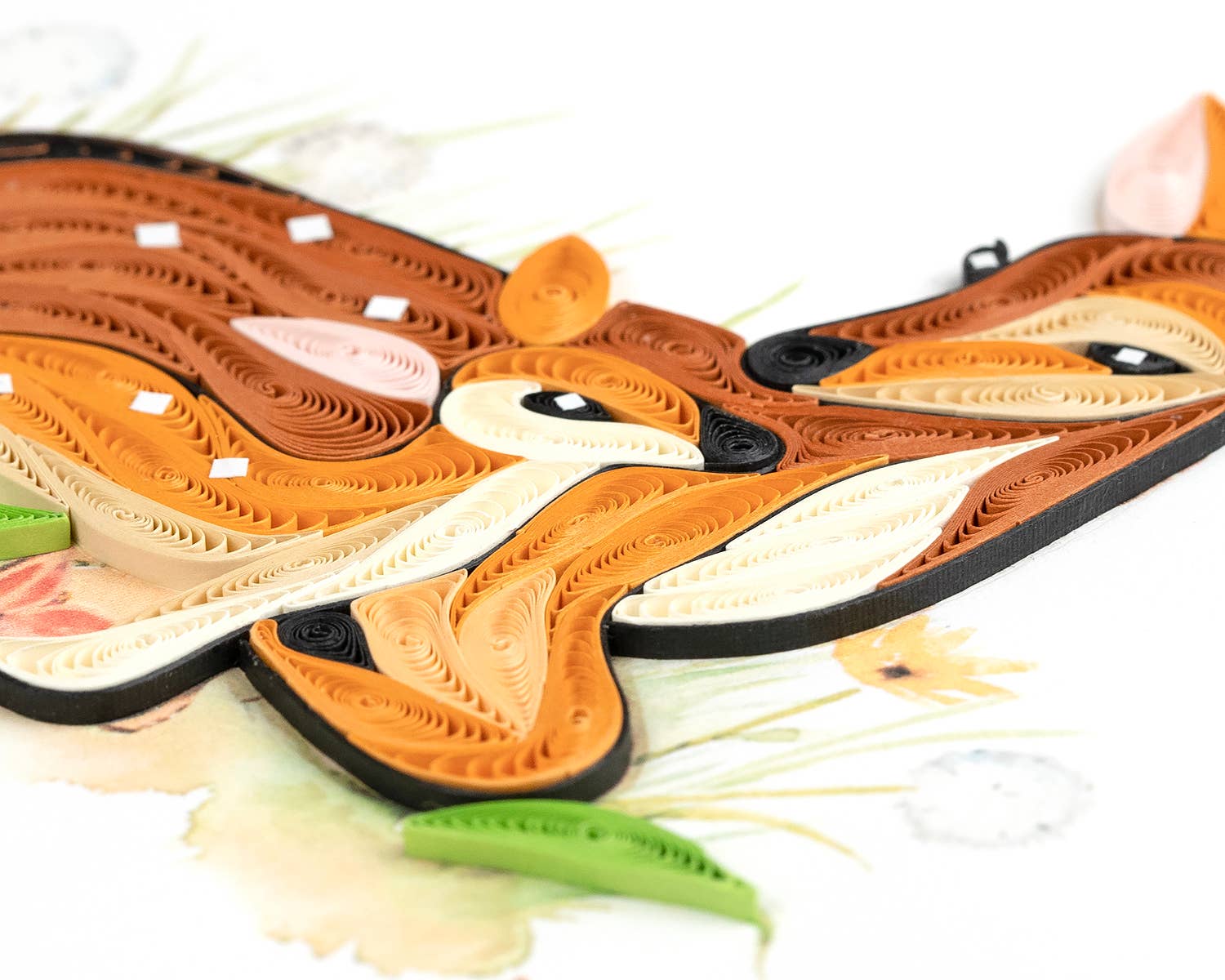 Doe and Fawn Quilled Card