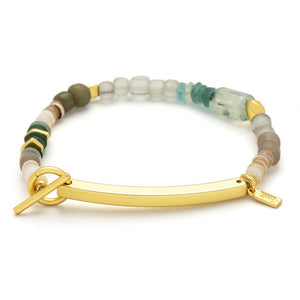 Hidden Message Bracelet - Unstoppable/Chiltonite/Gold