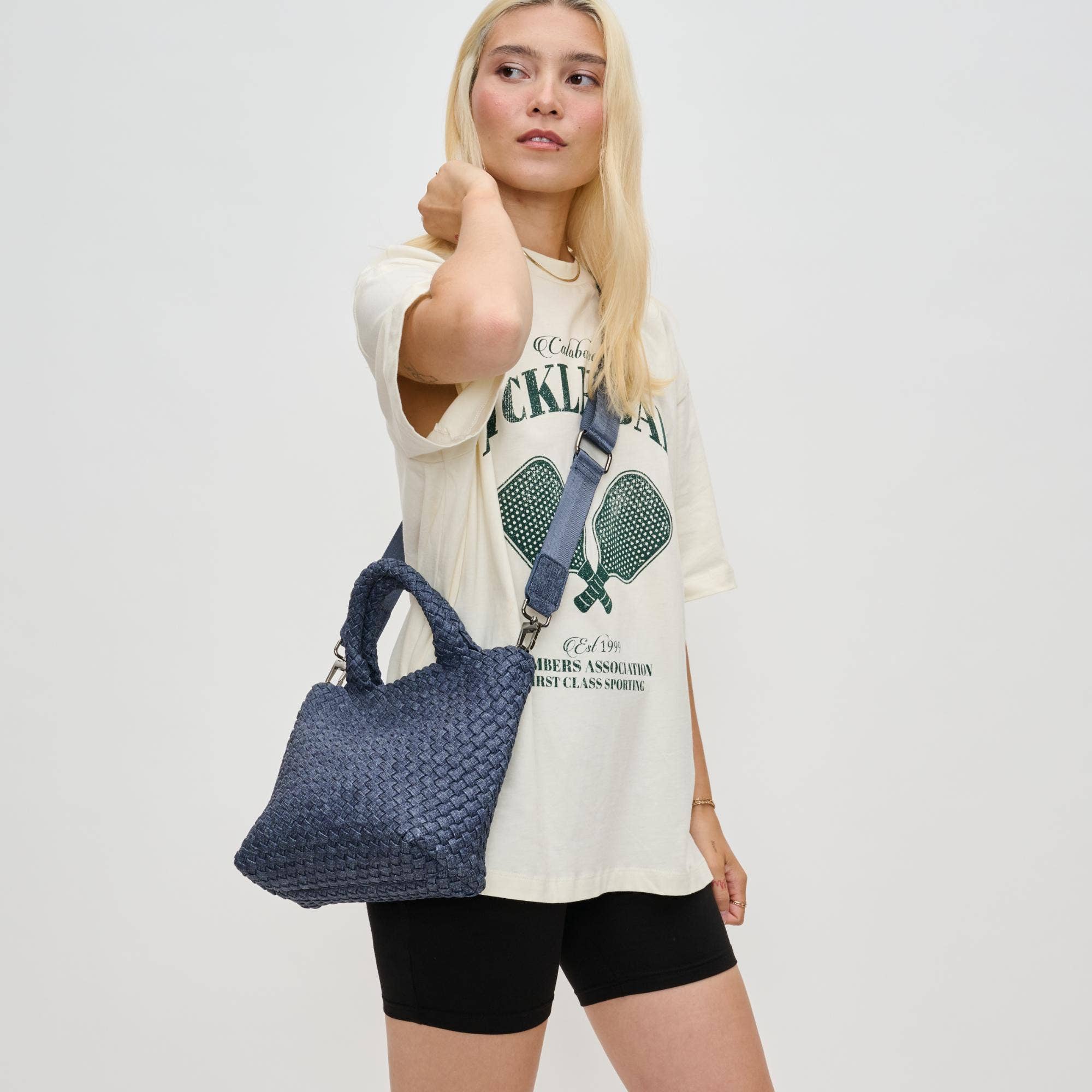 Sky's The Limit - Small Woven Neoprene Crossbody: Wine