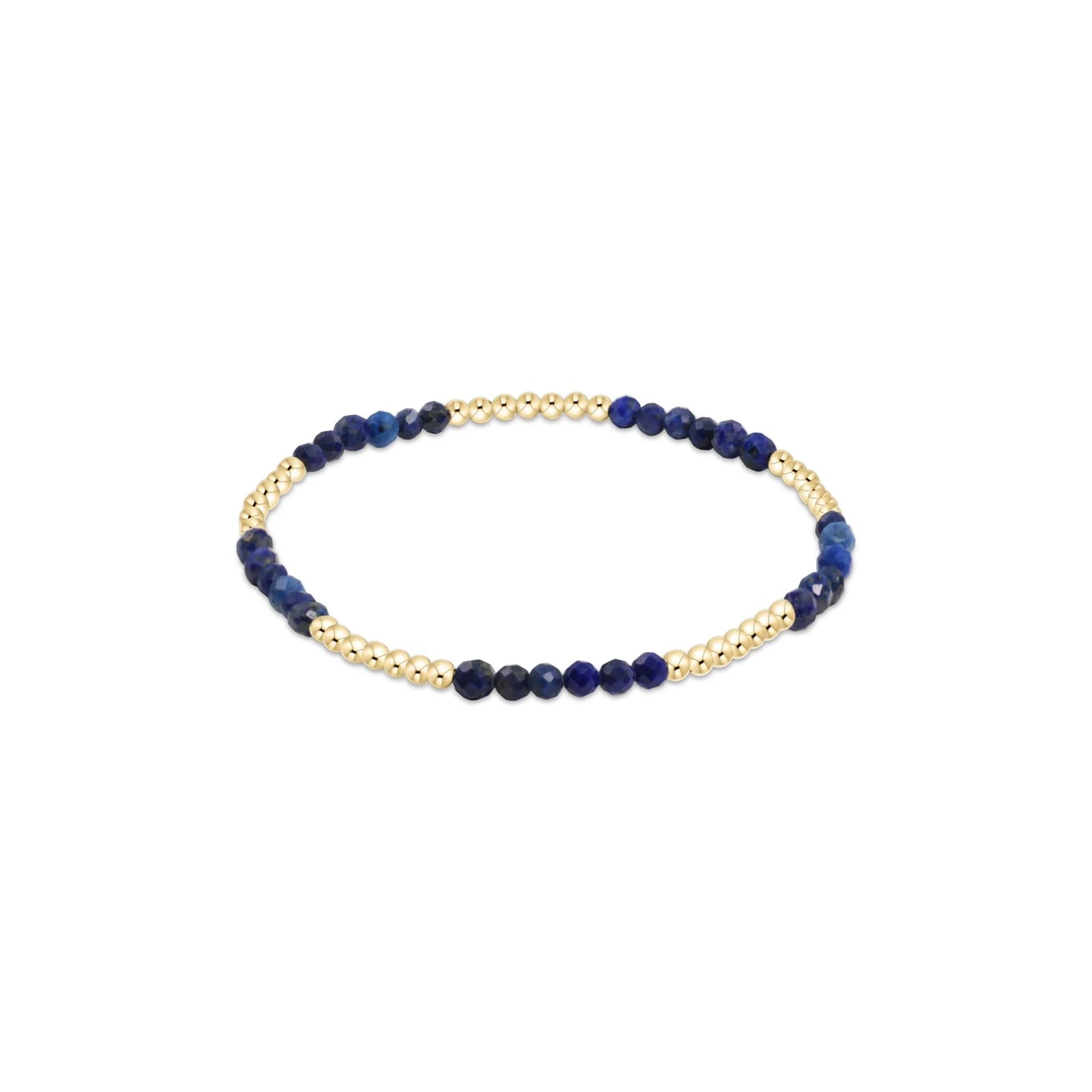 BLISSFUL PATTERN 2.5MM BEAD  BRACELET - LAPIS