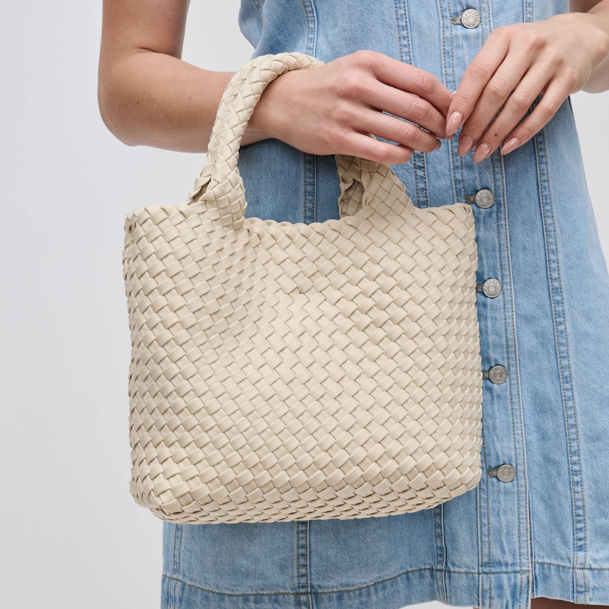 Sky's The Limit - Small Woven Neoprene Crossbody: Wine