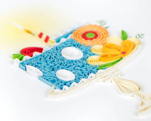 Birthday Cake Quilled Card