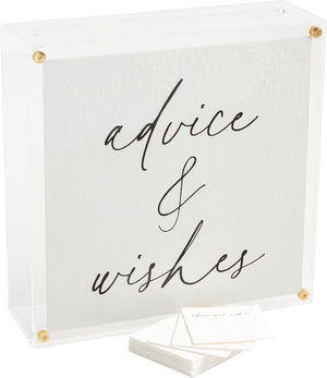 Advice & Wishes Acrylic Box