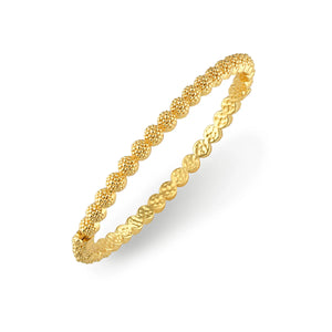 Berry Eternity Petite Hinged Bangle - gold