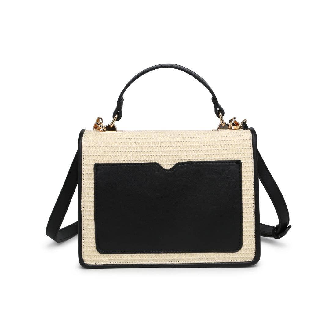 Ruth Crossbody: Ivory/ Black