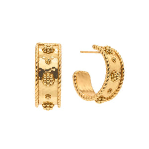 Berry Classic Small Hoop Earrings - gold