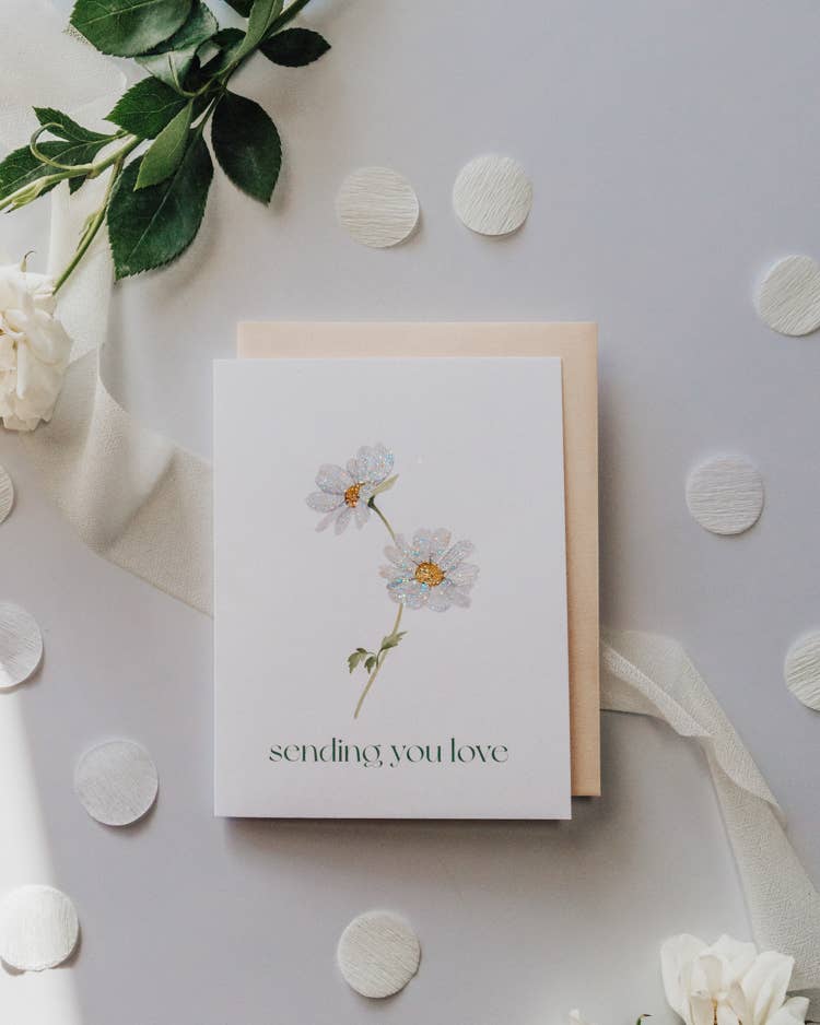 'Daisy Hug' Flower Sympathy Card