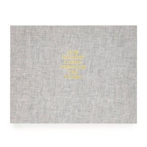 Holiday Card Book - Grey