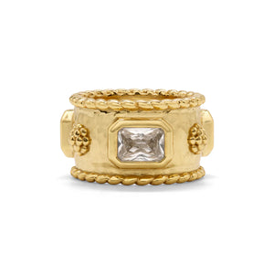 Berry Band - clear cubic zirconia