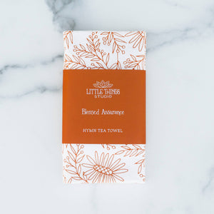 Blessed Assurance Hymn Tea Towel