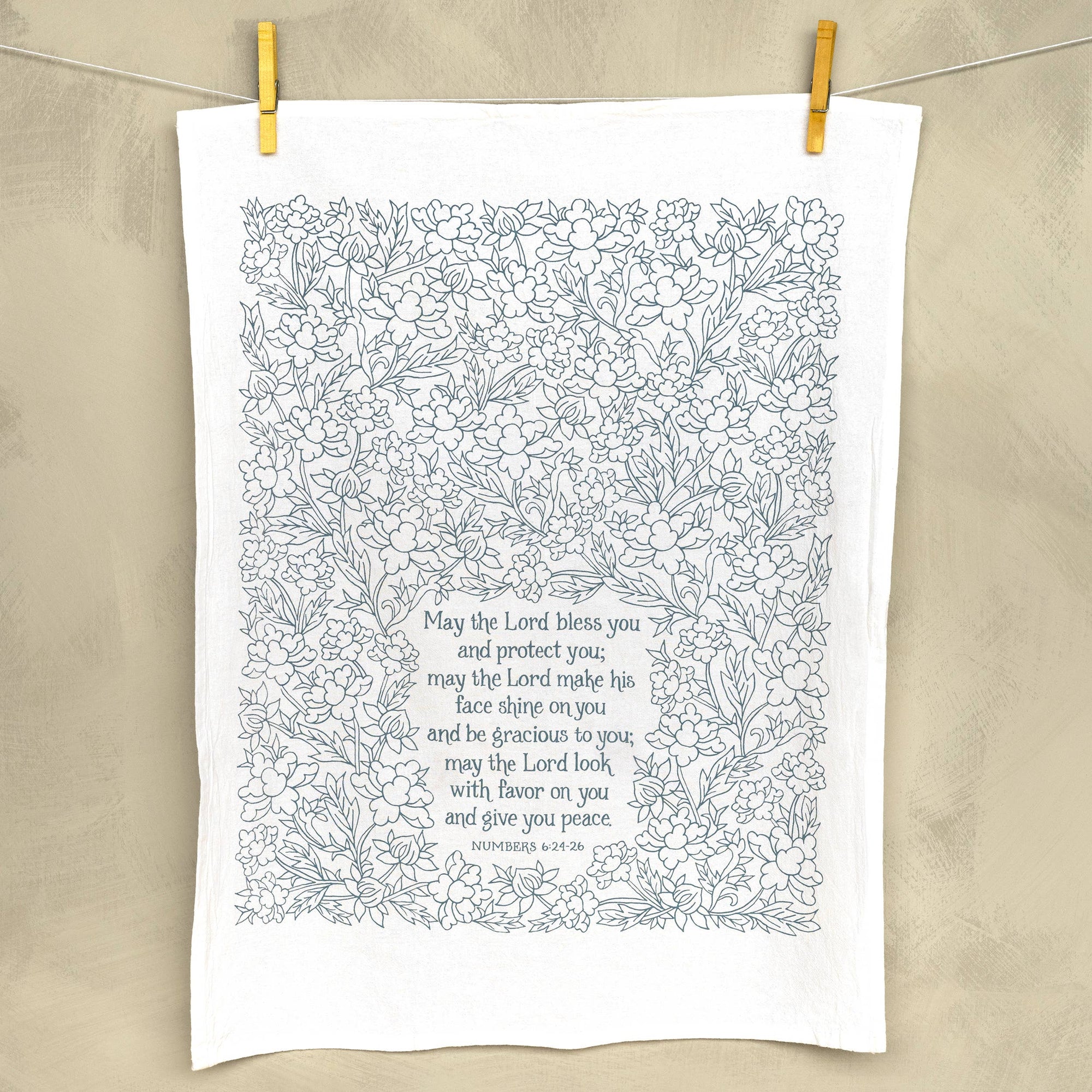 The Blessing Scripture Tea Towel