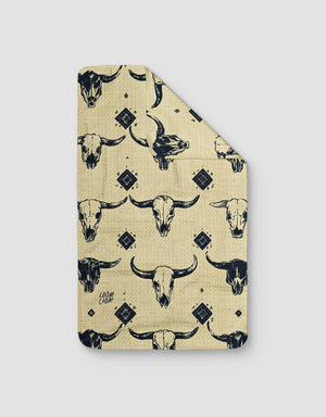 Bull Skulls Tea Towel