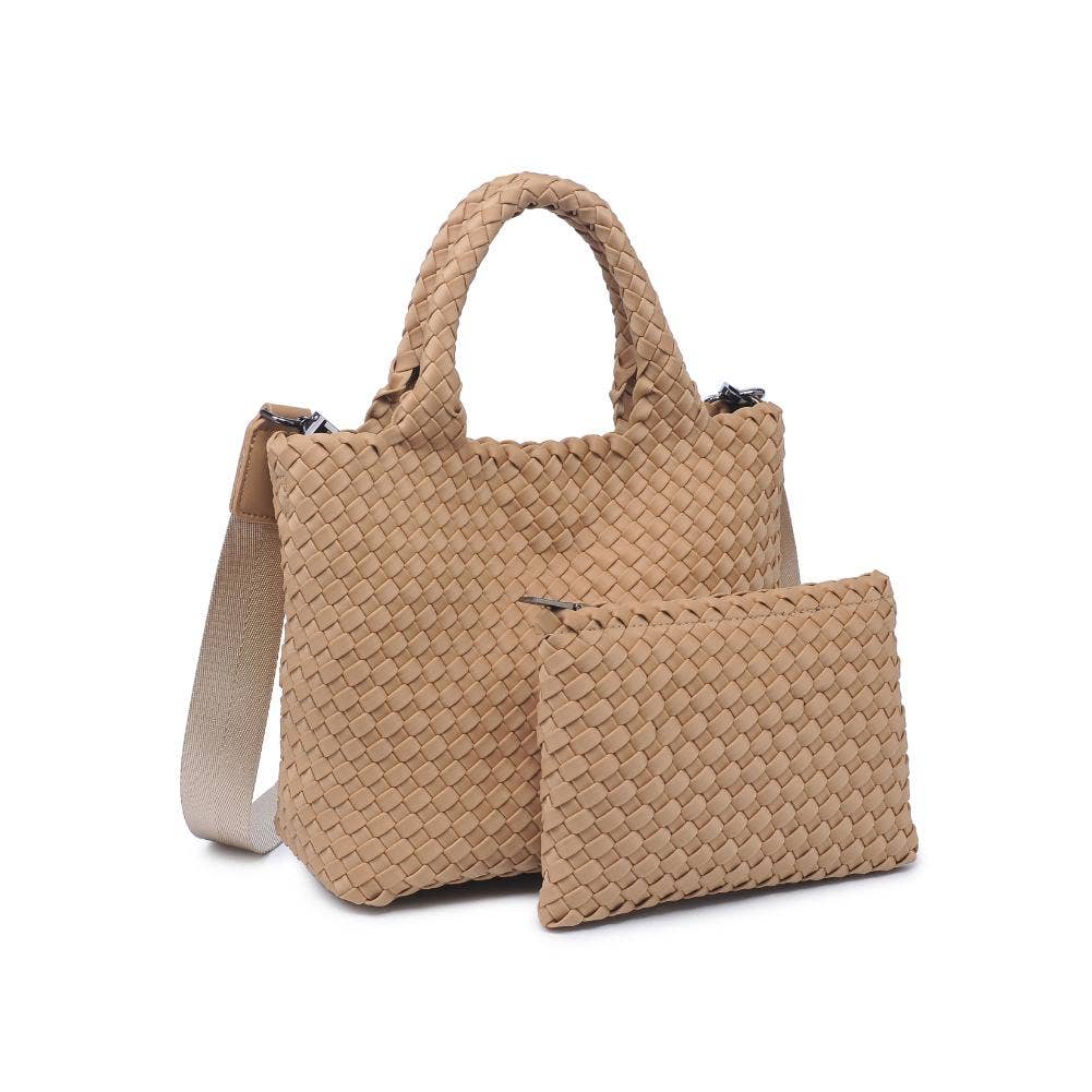 Sky's The Limit - Small Woven Neoprene Crossbody: Wine