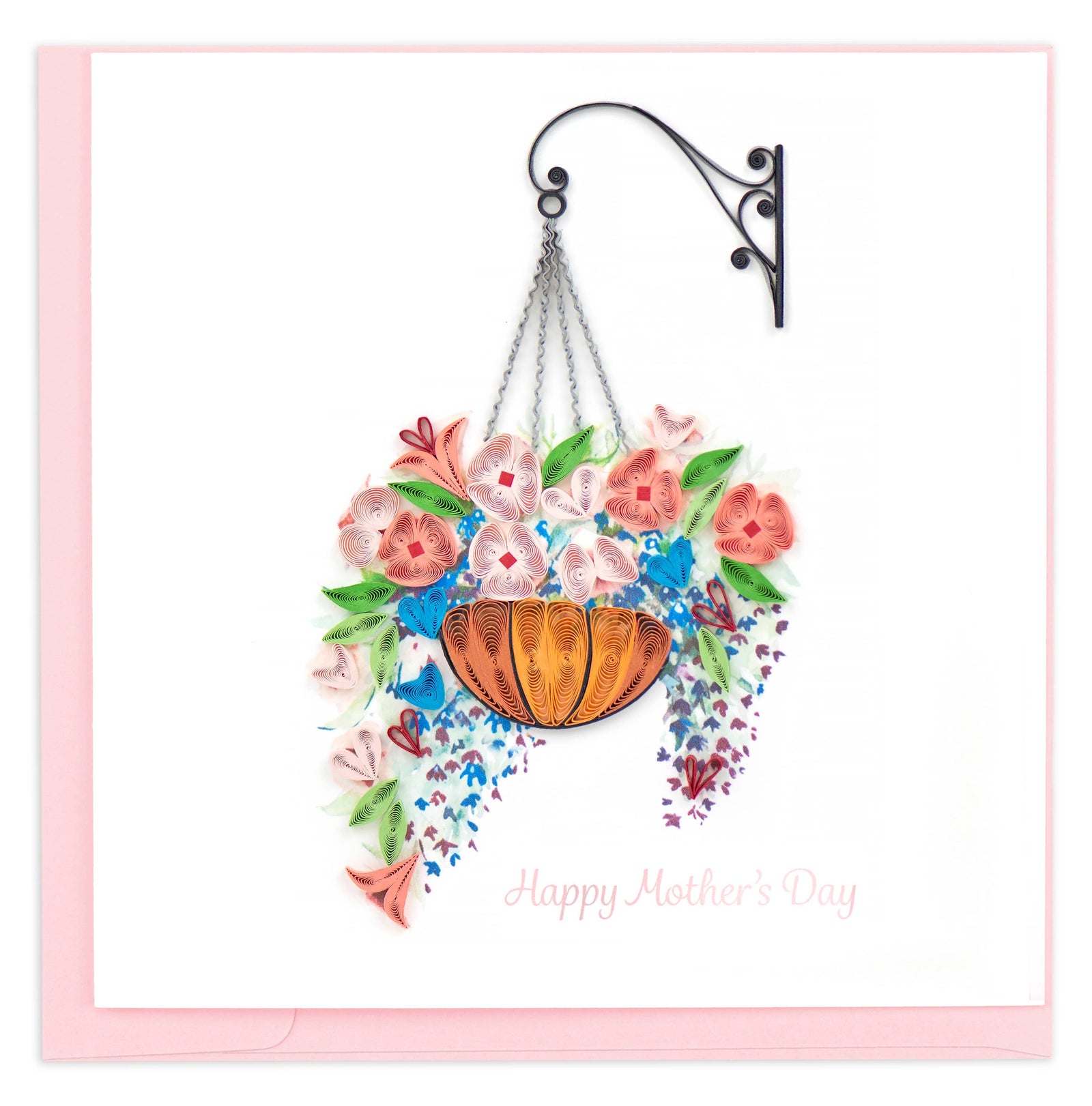 Quilled Flower Basket Mother’s Day Card