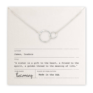 Sisters Necklace: Sterling Silver