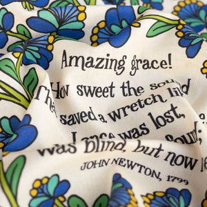 Amazing Grace Hymn Tea Towel