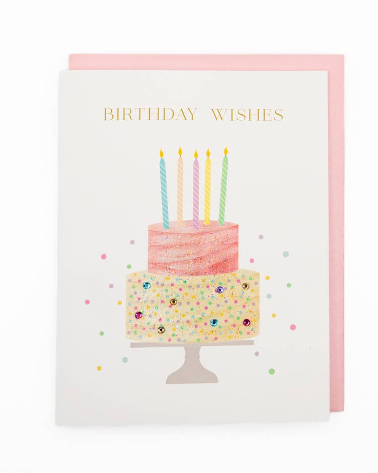 'Cake Wishes' Birthday Cake Card