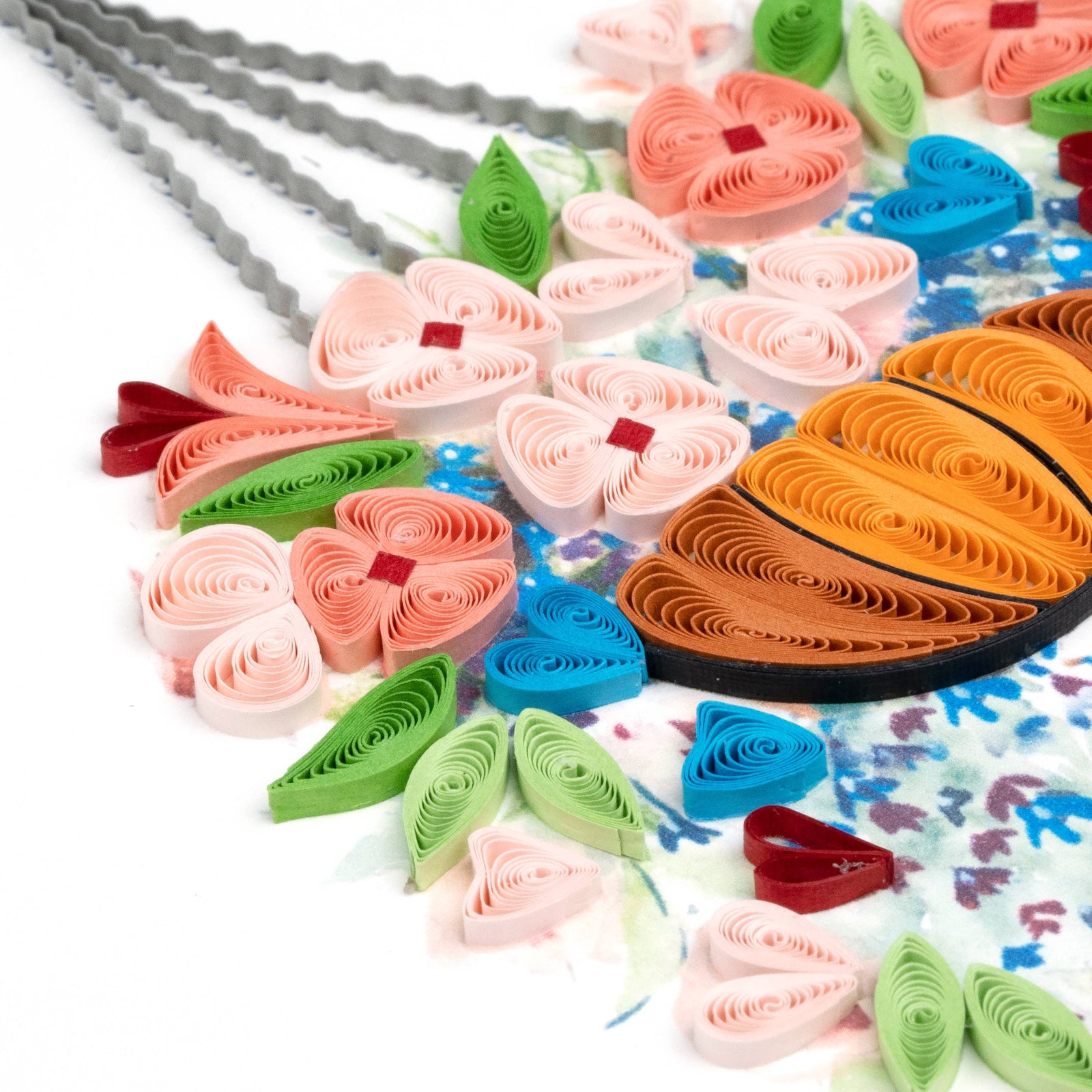 Quilled Flower Basket Mother’s Day Card