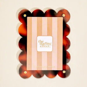 Mini Acrylic Picture Frame Magnet - tortoise