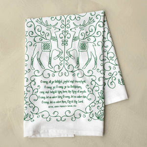 O Come All Ye Faithful Tea Towel