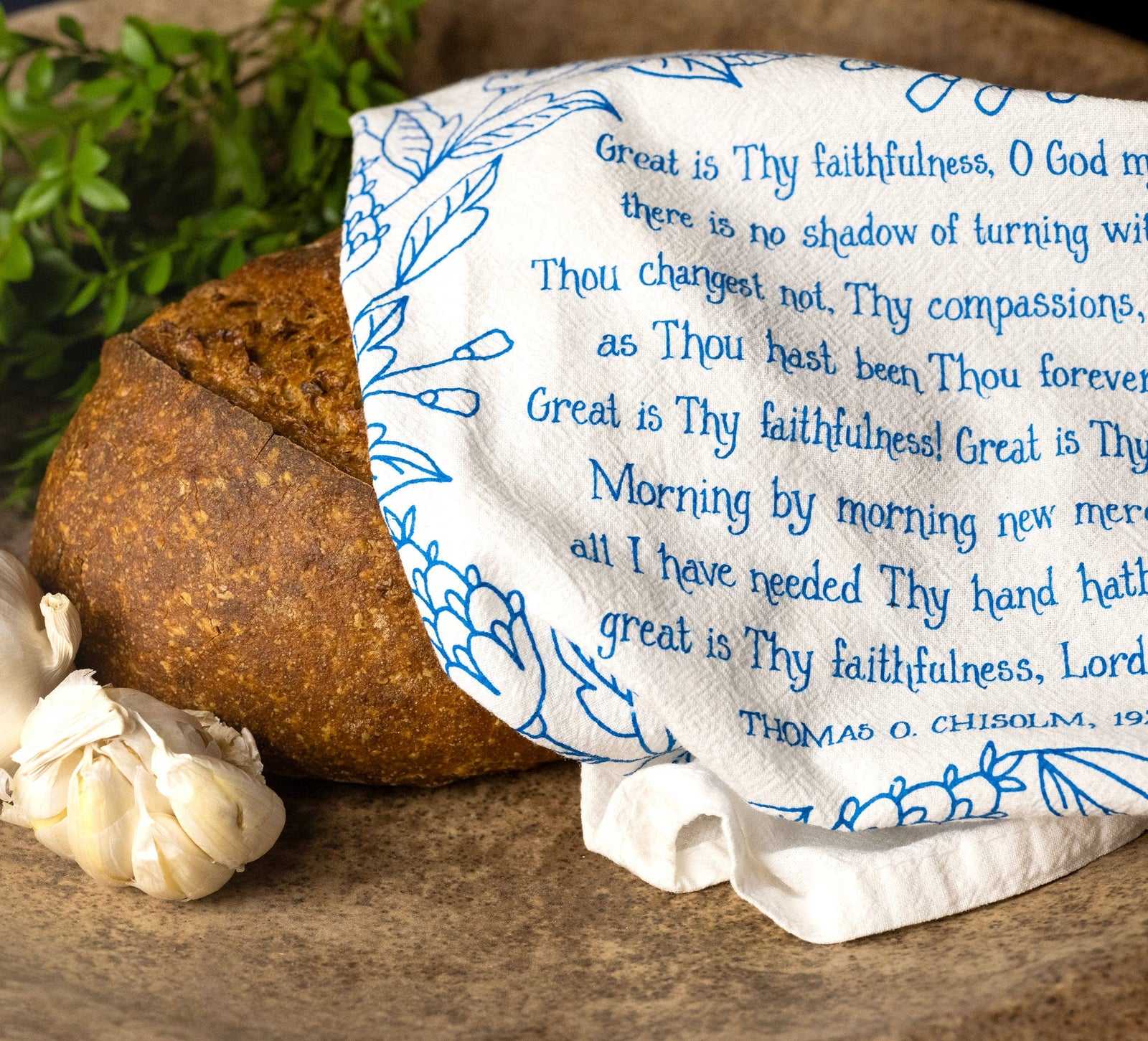 Great Is Thy Faithfulness Hymn Tea Towel