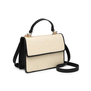 Ruth Crossbody: Ivory/ Black