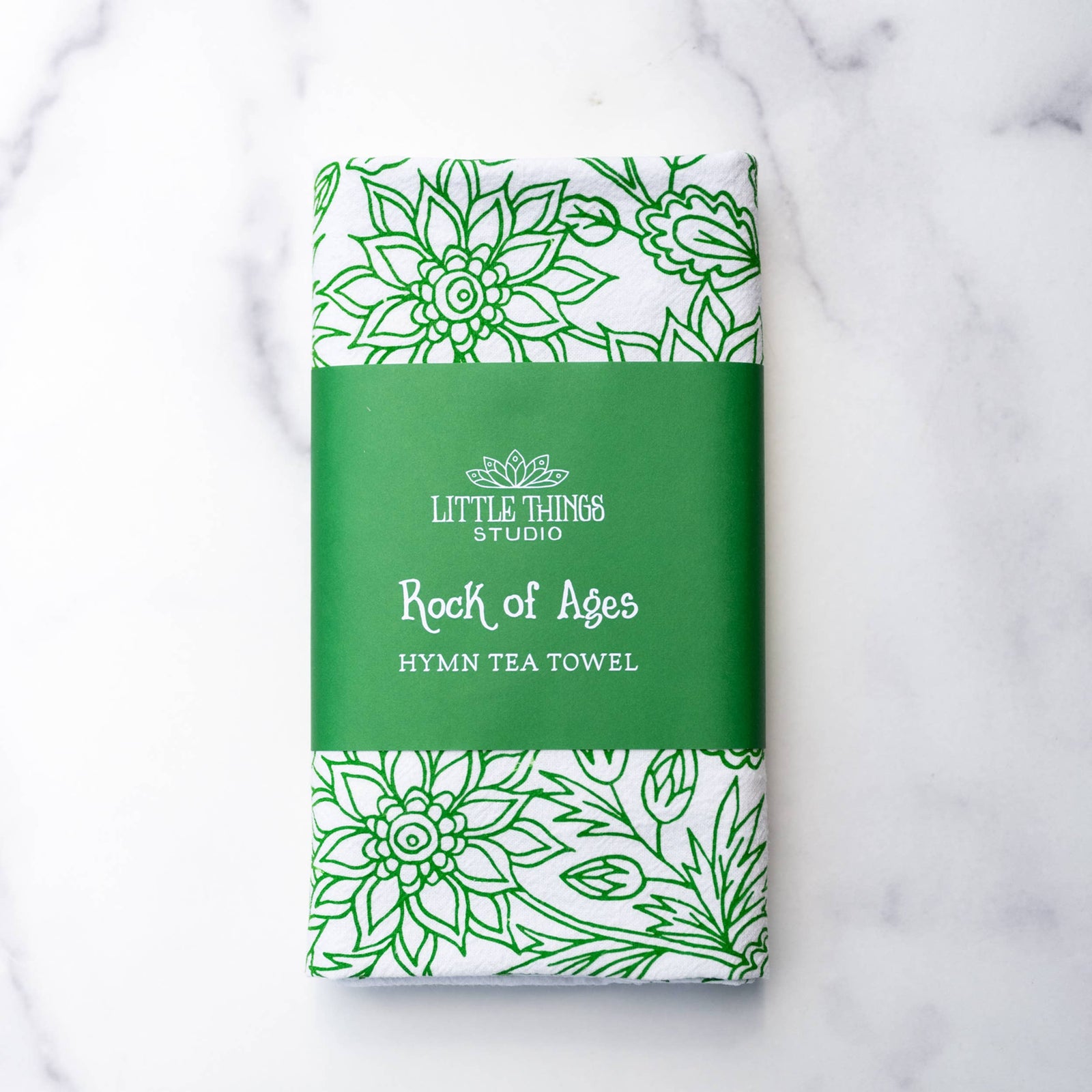 Rock of Ages Hymn Tea Towel