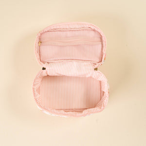 Quilted Cosmetic Bag-Endless Daydream Cream