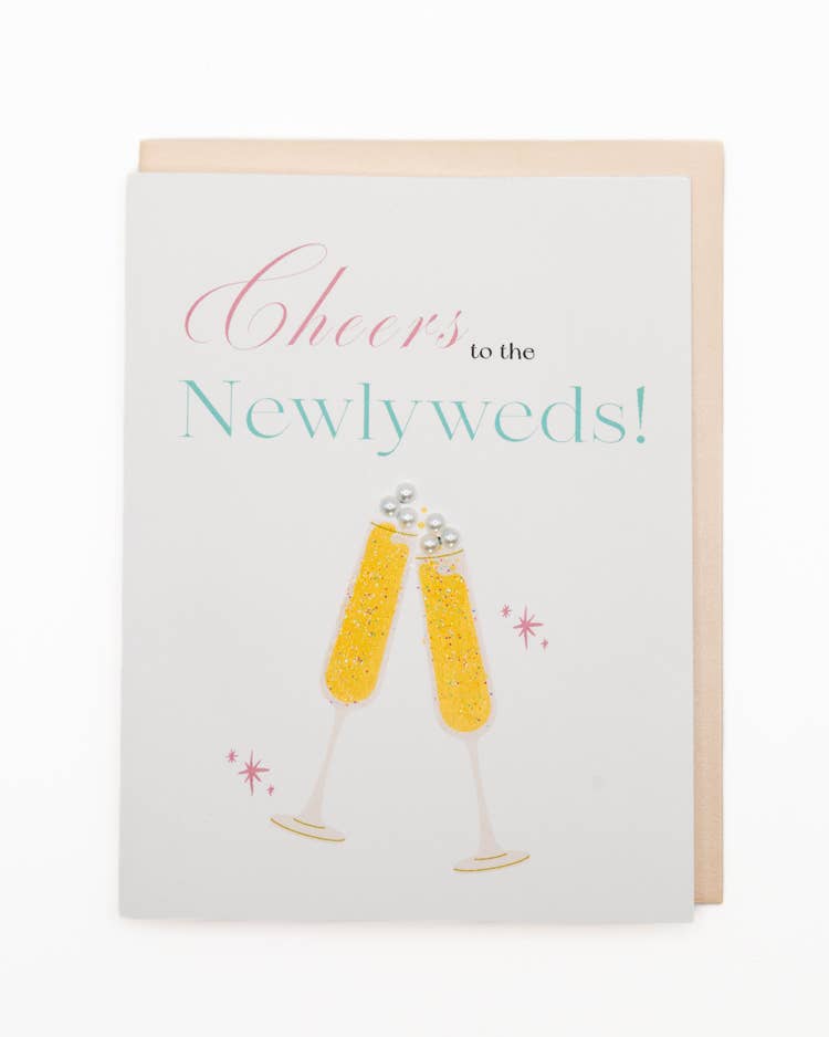 'Cheers to the Newlyweds' Card