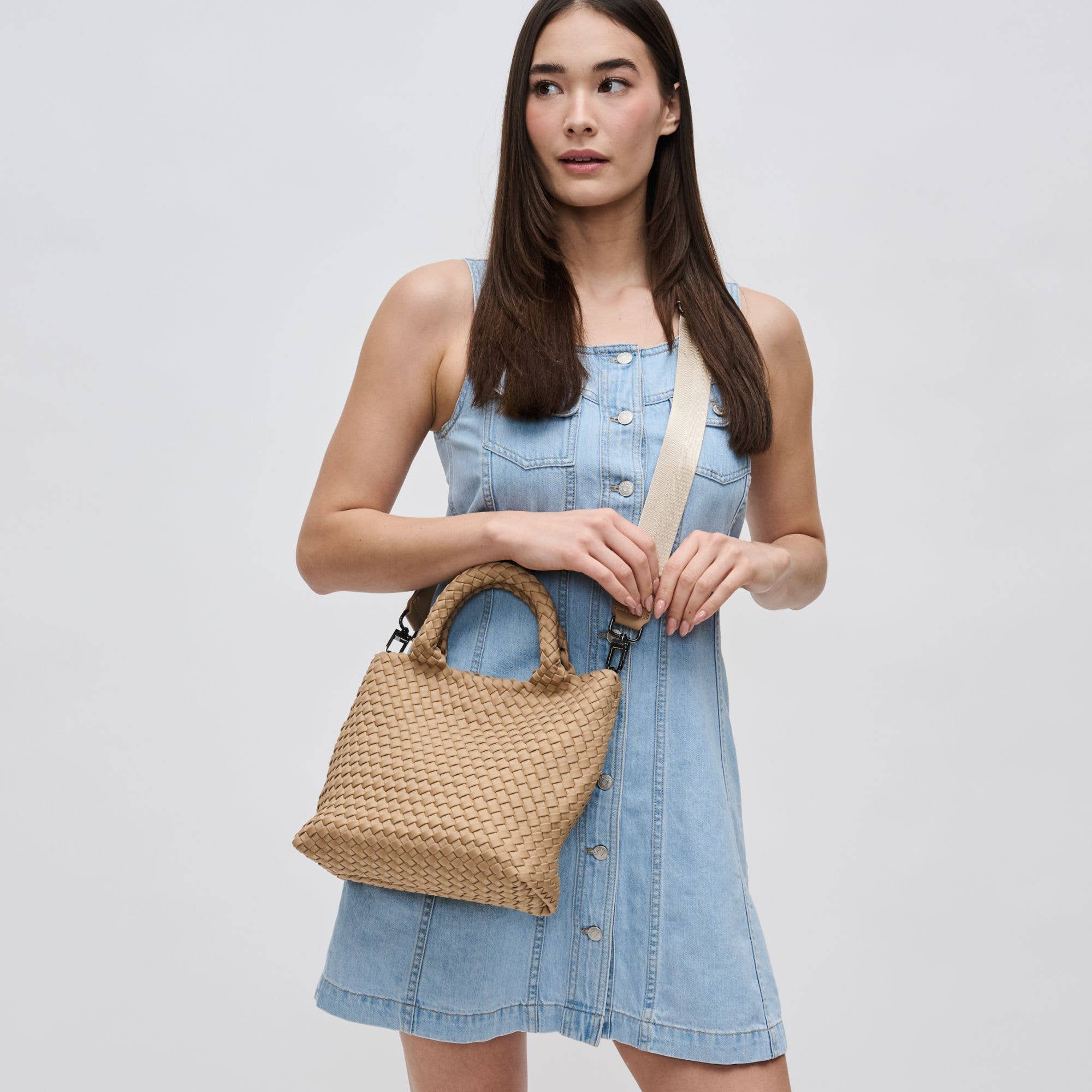 Sky's The Limit - Small Woven Neoprene Crossbody: Wine