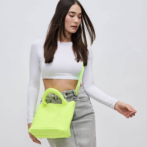 Sky's The Limit - Small Woven Neoprene Crossbody: Wine