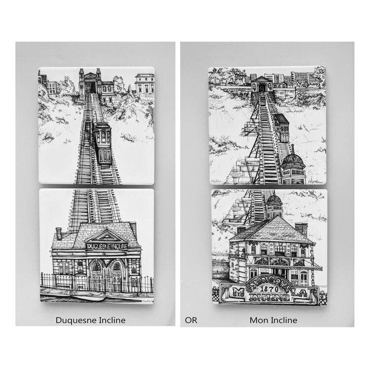 Duquesne Incline Coaster Set