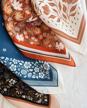 Silk Bandana Scarf - Desert