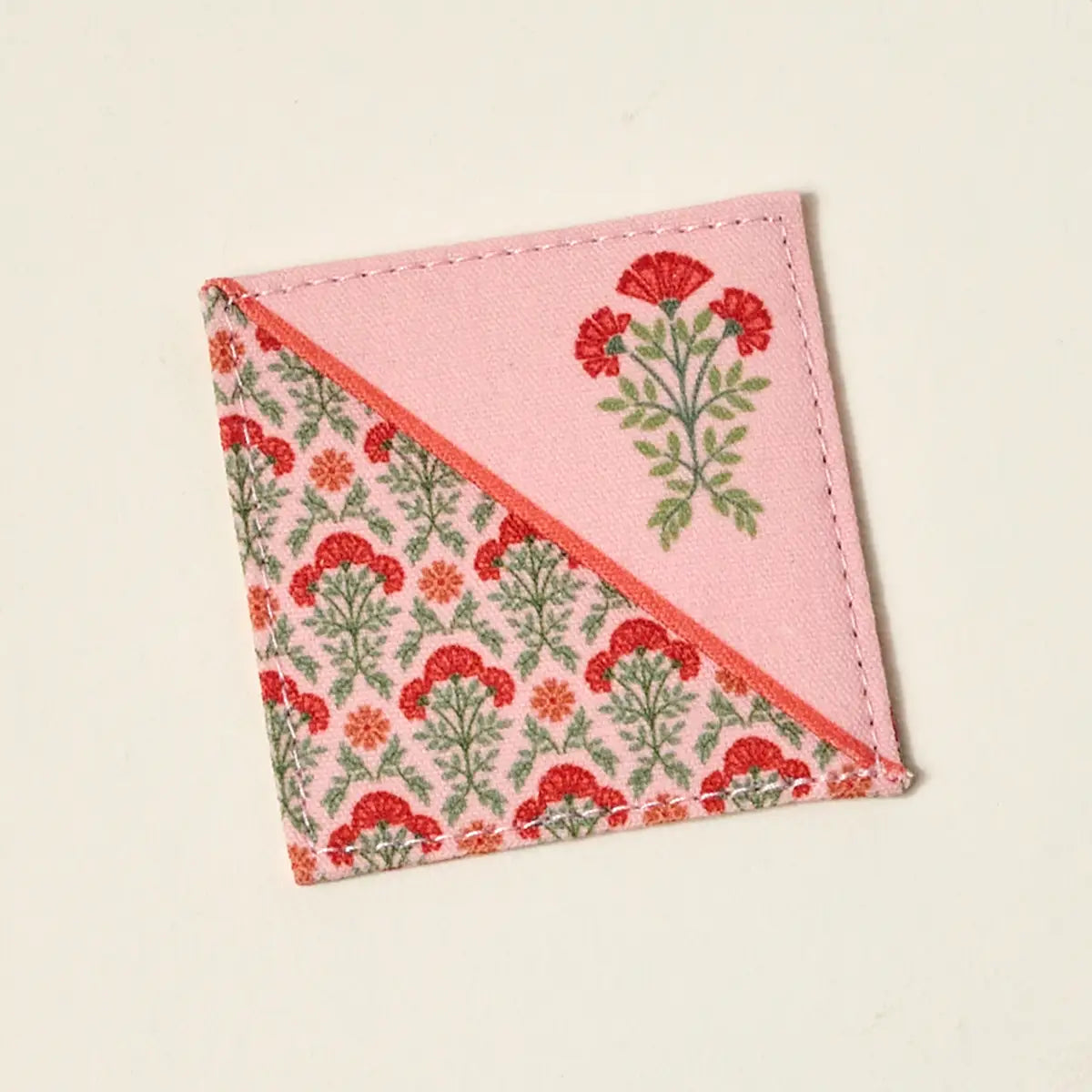 Corner Keeper Fabric Bookmark–Everbloom Dusty Rose