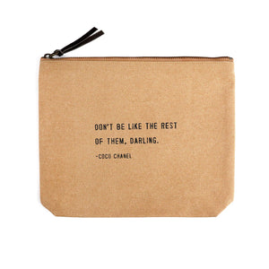 Don't Be Like The Rest Of Them Canvas Zip Bag