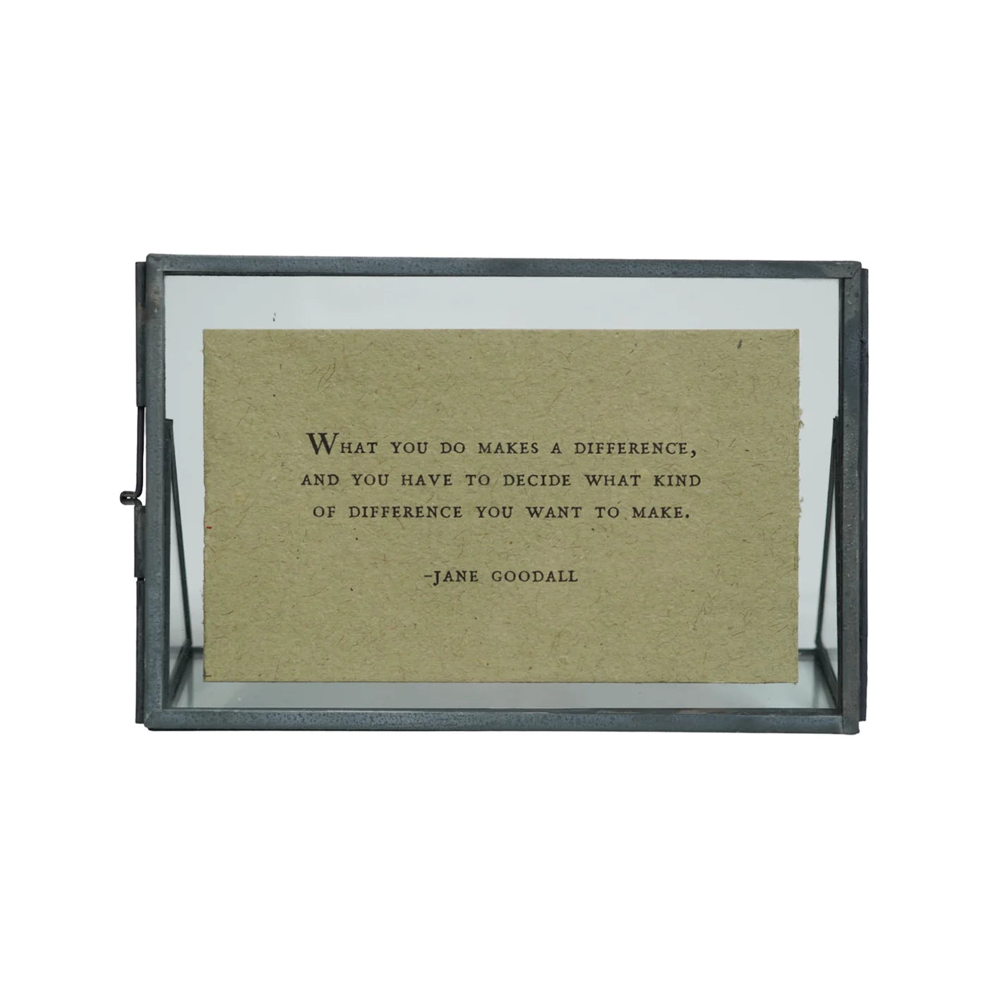 Standing Quote Frame - zinc
