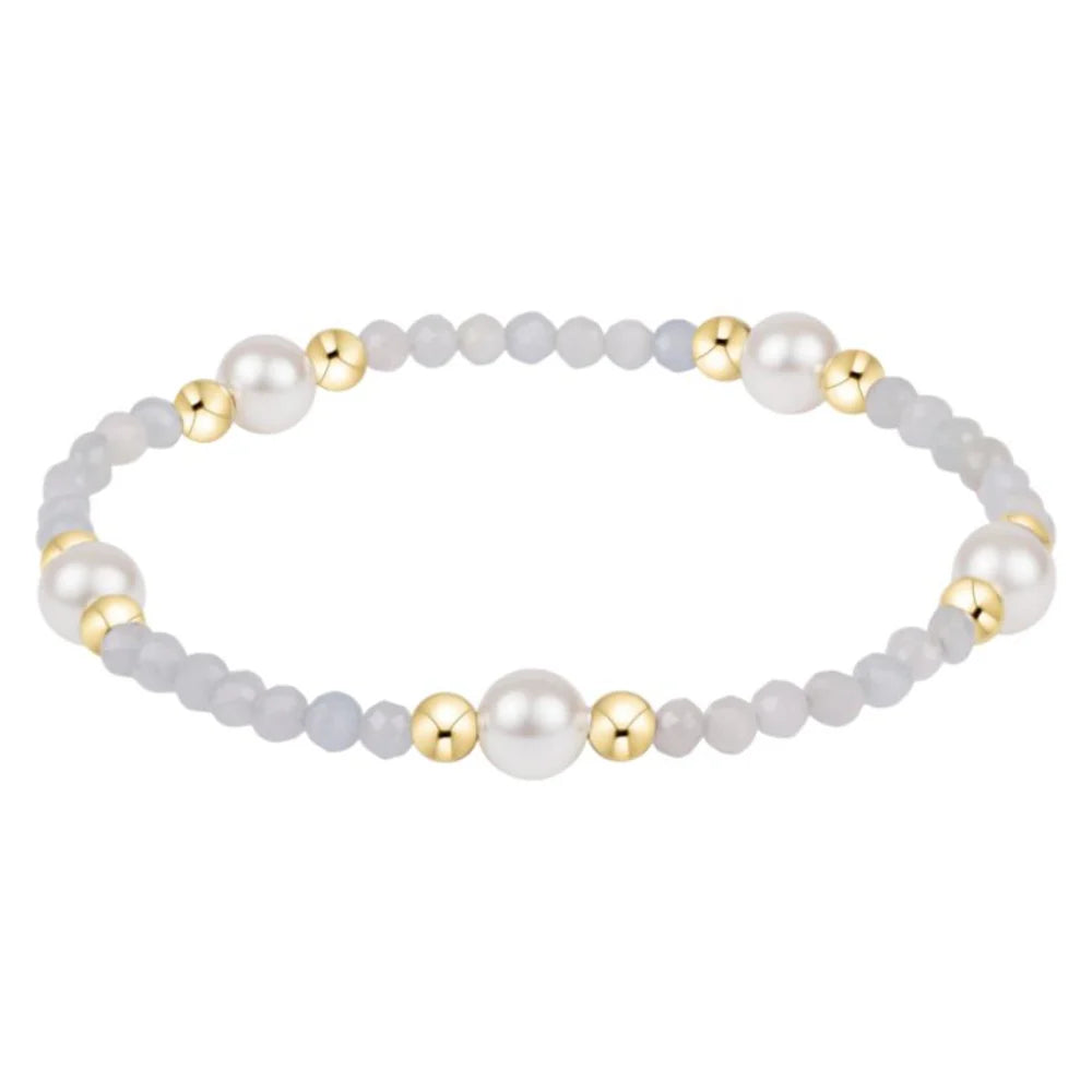 Purpose Pearl 6mm Gemstone Bracelet - aquamarine