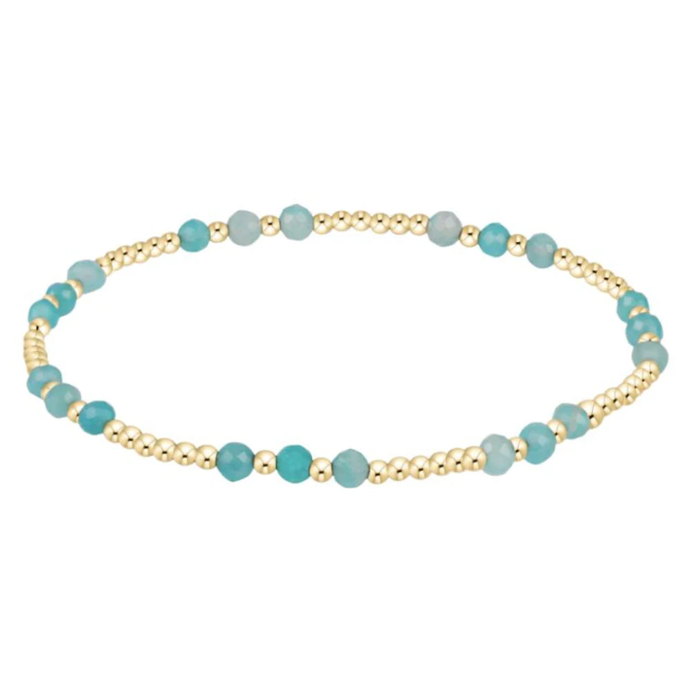 Joy Gemstone 3mm Bracelet - amazonite