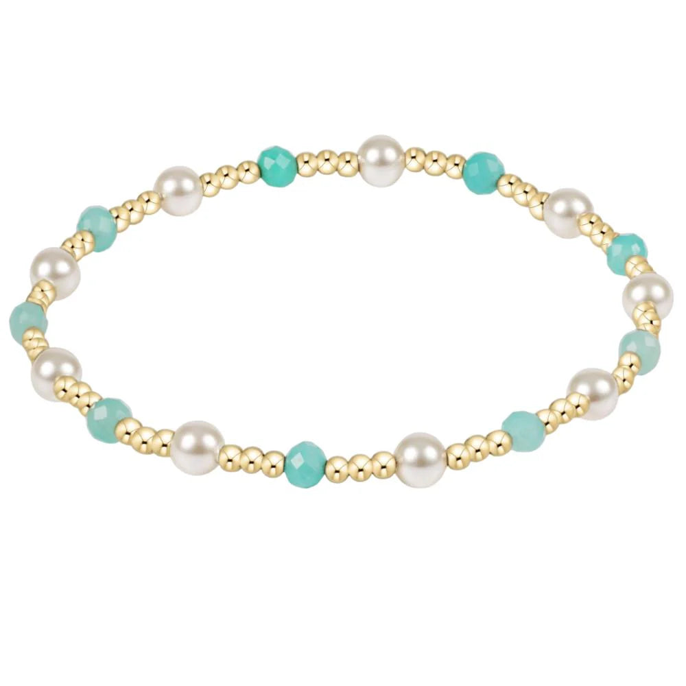 Pearl Sincerity 4mm Gemstone Bracelet - amazonite