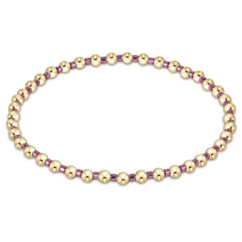 Hope Grateful Bracelet - Pink Metallic