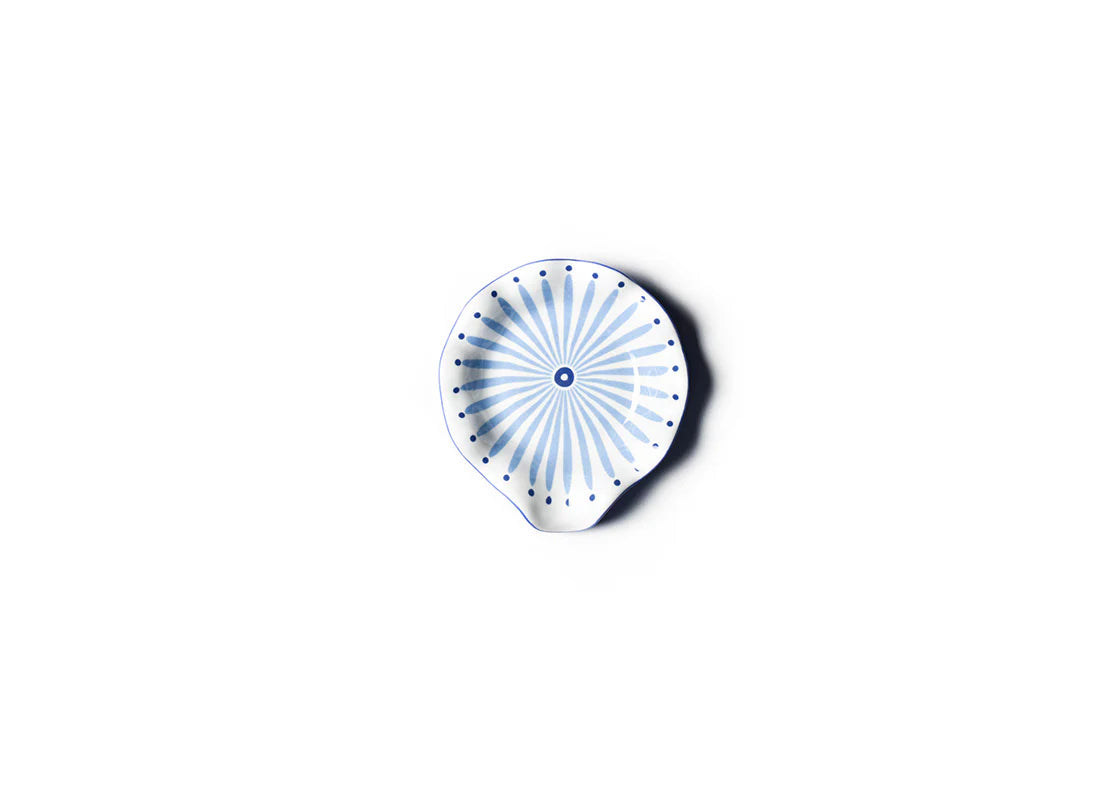 Iris Blue Ruffle Spoon Rest