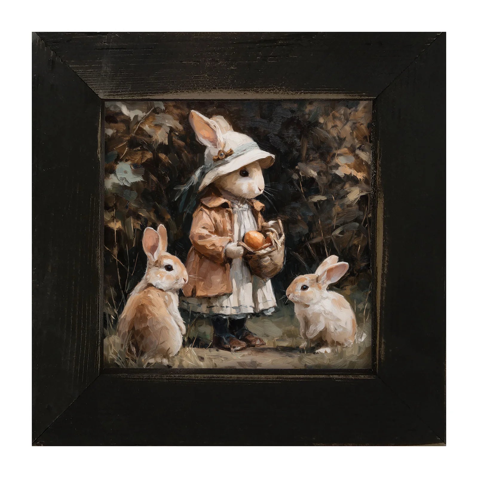 Edith and Some Bunnies - Framed Art